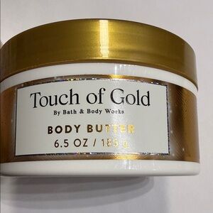 Bath & Body Works Touch of Gold Body Butter - Gold & White Cream NEW